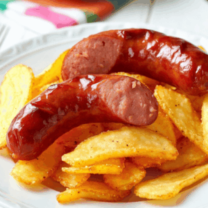 Sausage with Chips