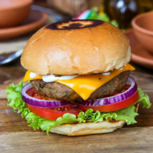 Veggie Burger with Cheese & Mayonnaise